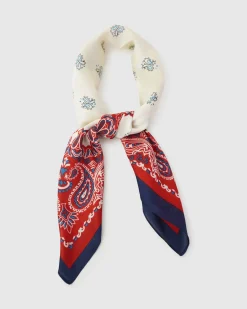 Discount Belle & Bloom Jolene Fashion Scarf - Red/Navy