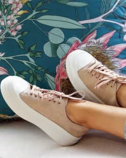 New Belle & Bloom Just A Dream Croc Leather Sneaker - Blush