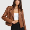 Hot Belle & Bloom Just Friends Leather Jacket - Brown