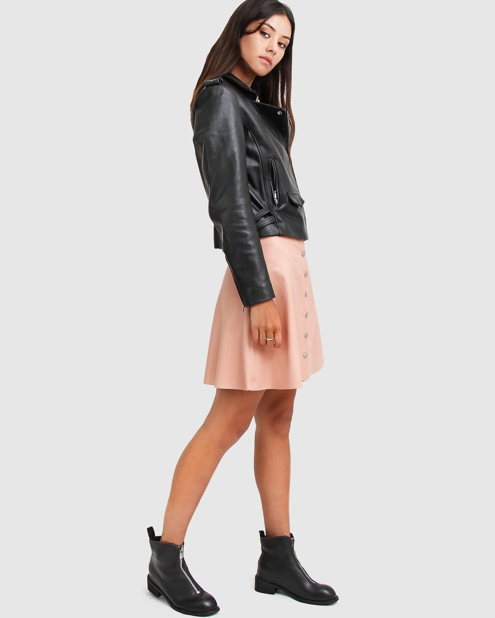 Discount Belle & Bloom Just Friends Leather Jacket - Black