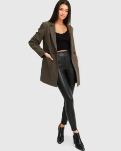 New Belle & Bloom Kensington Oversized Coat - Brown