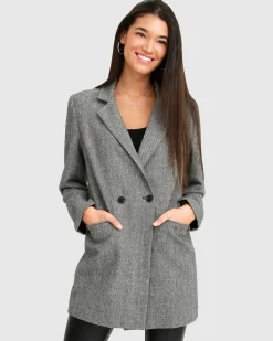 Clearance Belle & Bloom Kensington Oversized Coat - Grey