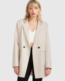 Outlet Belle & Bloom Kensington Oversized Coat - Natural