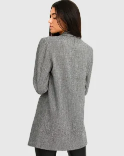 Clearance Belle & Bloom Kensington Oversized Coat - Grey