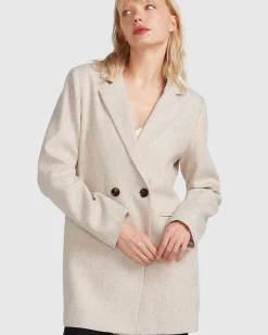 Outlet Belle & Bloom Kensington Oversized Coat - Natural