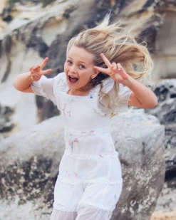 Clearance Belle & Bloom La Fille Tiered Dress - White