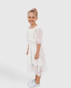 Clearance Belle & Bloom La Fille Tiered Dress - White
