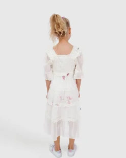 Clearance Belle & Bloom La Fille Tiered Dress - White