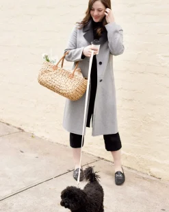 Sale Belle & Bloom Lexington Two-Tone Wool Blend Coat - Grey ToneWoolBlendCoat-Grey