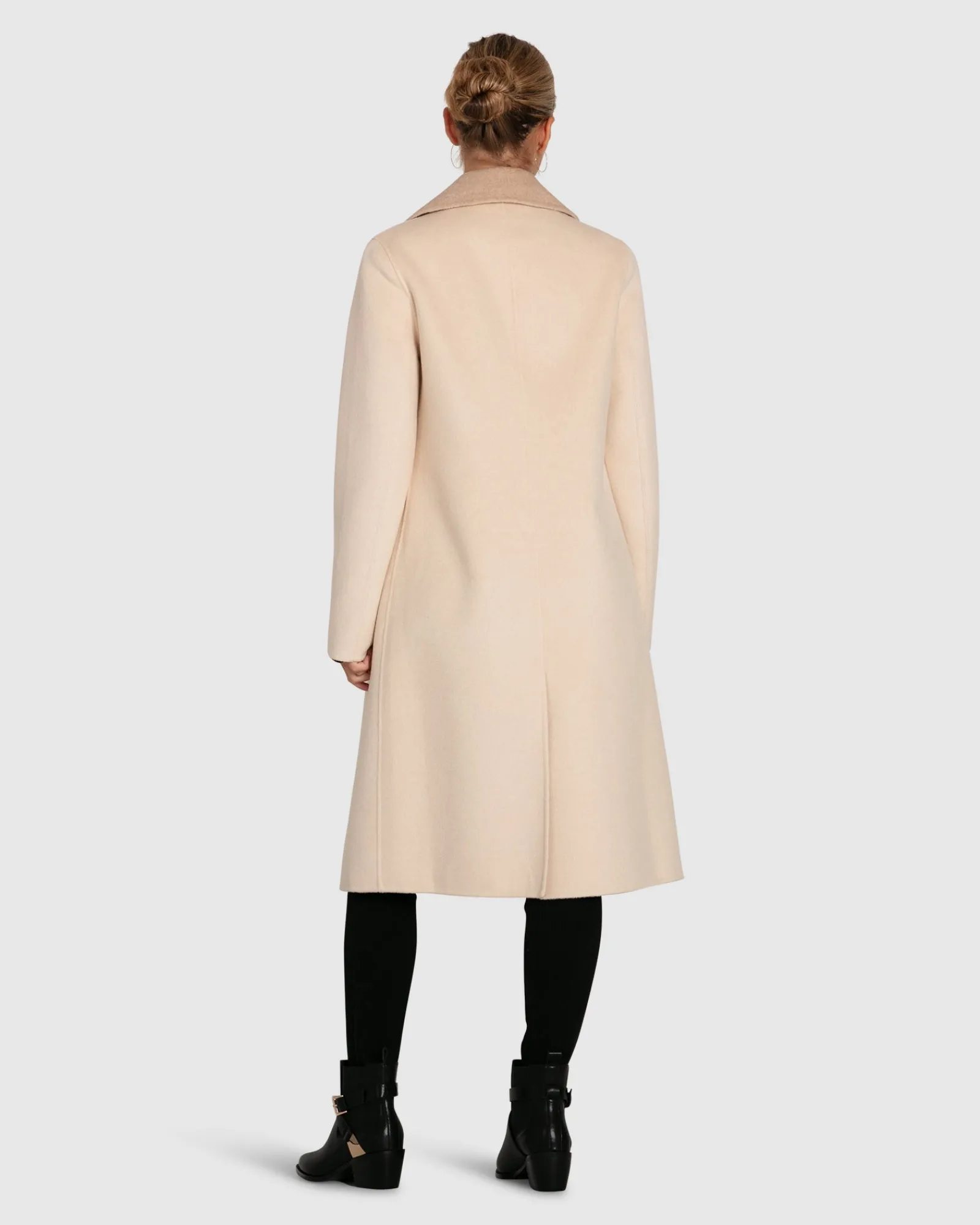Online Belle & Bloom Lexington Two-Tone Wool Blend Coat - Beige ToneWoolBlendCoat-Beige
