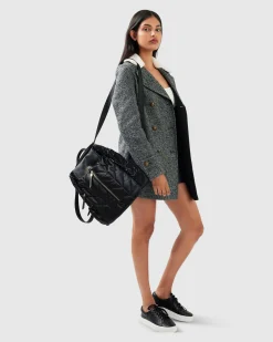 Fashion Belle & Bloom Liberty Sherpa Collar Wool Blend Coat - Charcoal