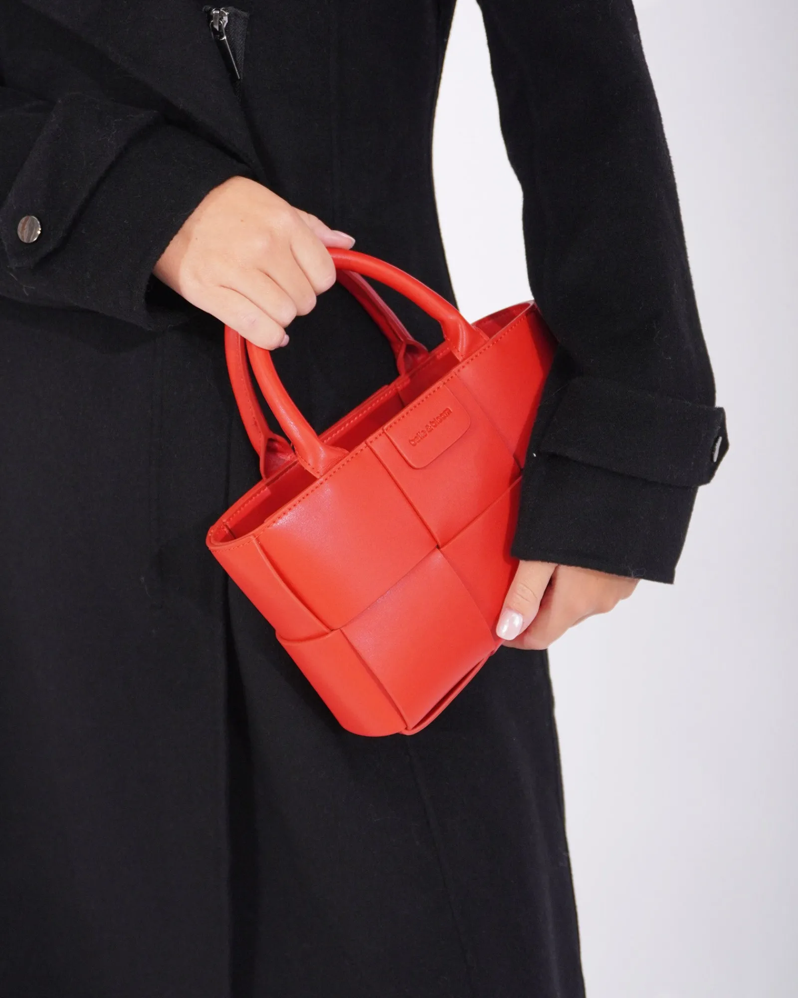 Fashion Belle & Bloom Little Love Woven Crossbody Bag - Red