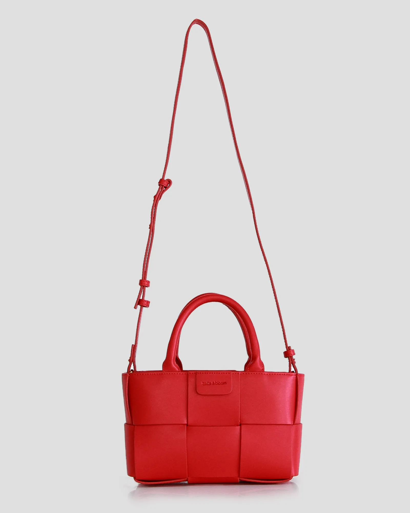 Fashion Belle & Bloom Little Love Woven Crossbody Bag - Red