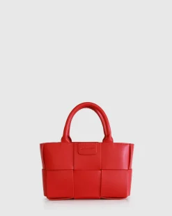 Fashion Belle & Bloom Little Love Woven Crossbody Bag - Red