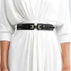 New Belle & Bloom London Fog Leather Waist Belt - Black