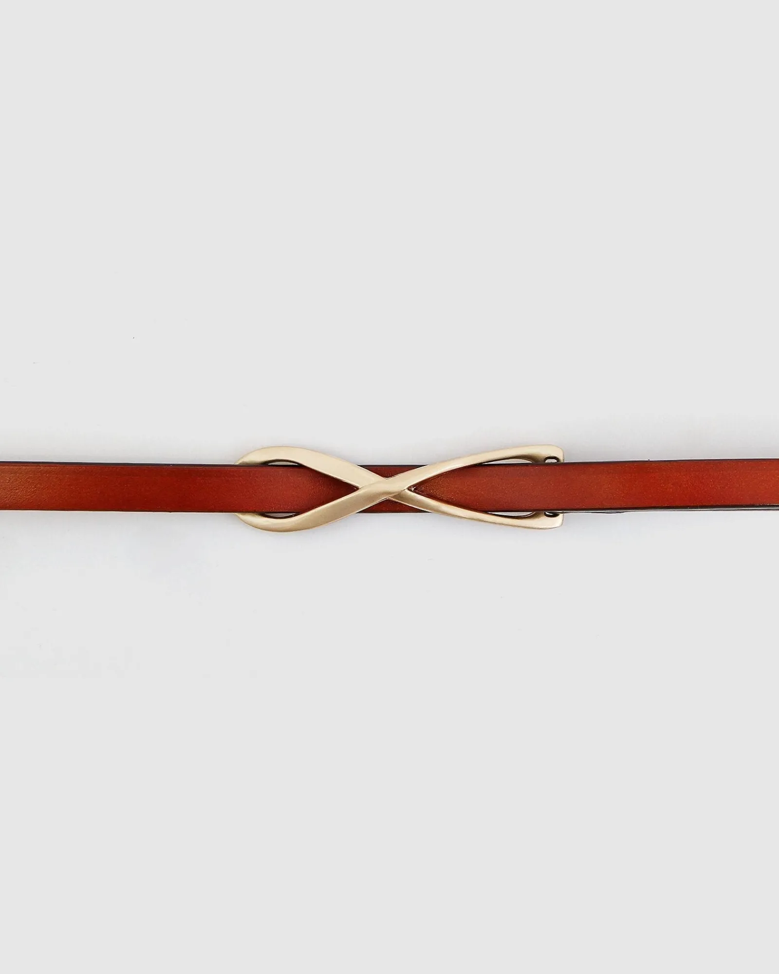 Online Belle & Bloom London Mood Leather Tie Belt - Brown