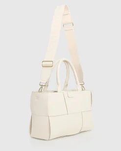 Best Belle & Bloom Long Way Home Woven Tote - Cream