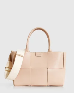 Clearance Belle & Bloom Long Way Home Woven Tote - Latte