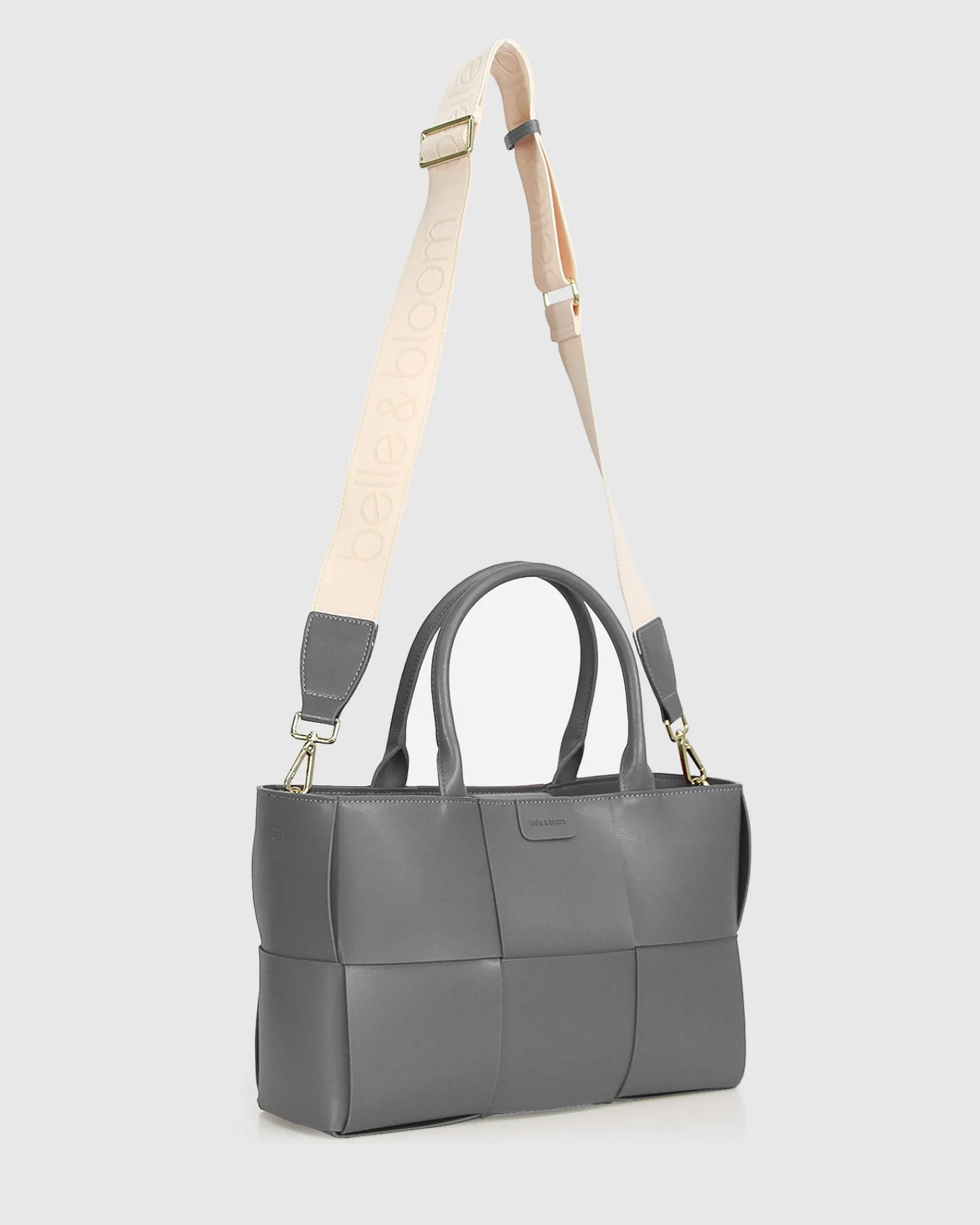 Outlet Belle & Bloom Long Way Home Woven Tote - Grey