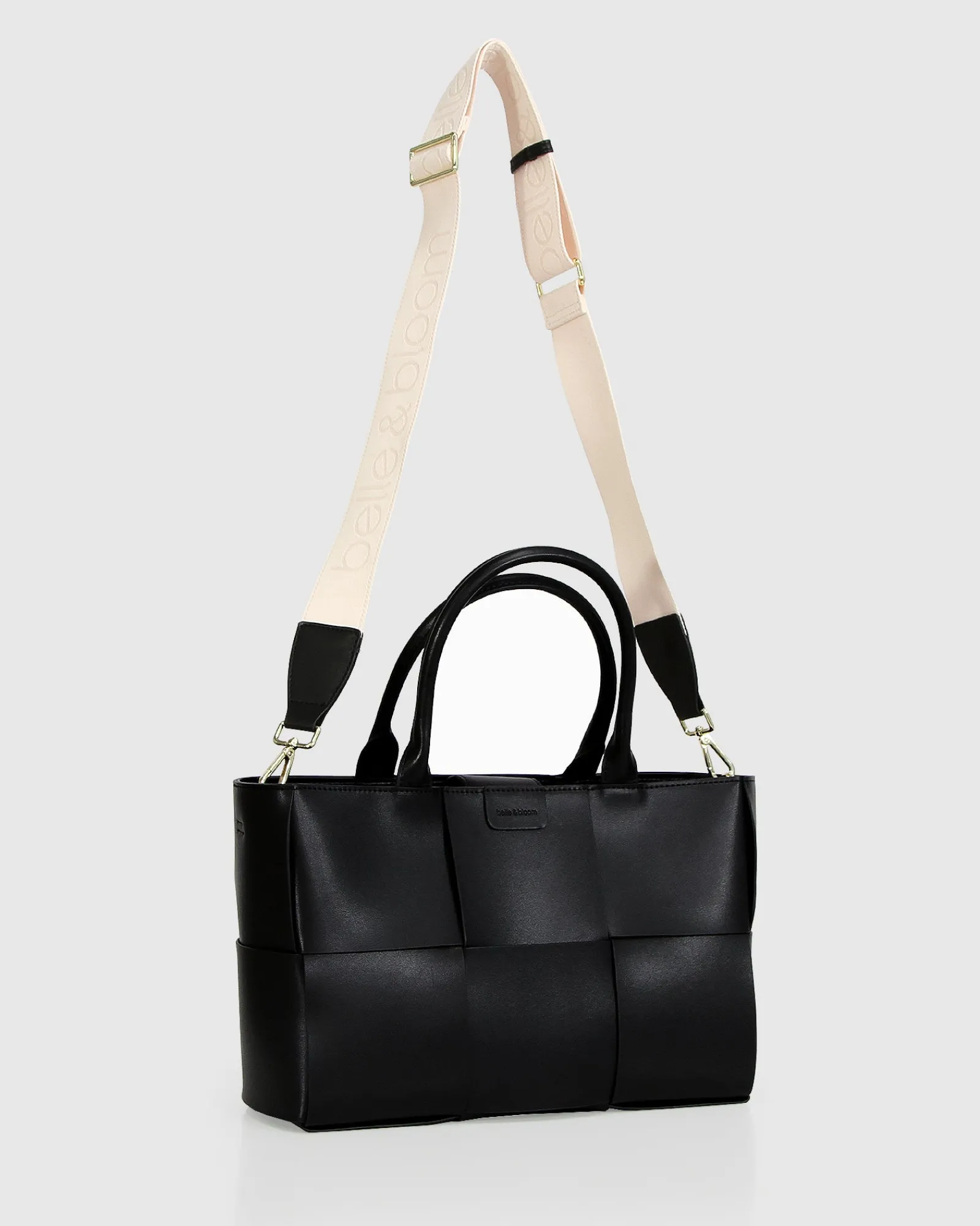 Outlet Belle & Bloom Long Way Home Woven Tote - Black