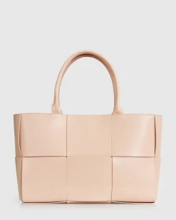 Clearance Belle & Bloom Long Way Home Woven Tote - Latte