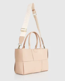 Clearance Belle & Bloom Long Way Home Woven Tote - Latte