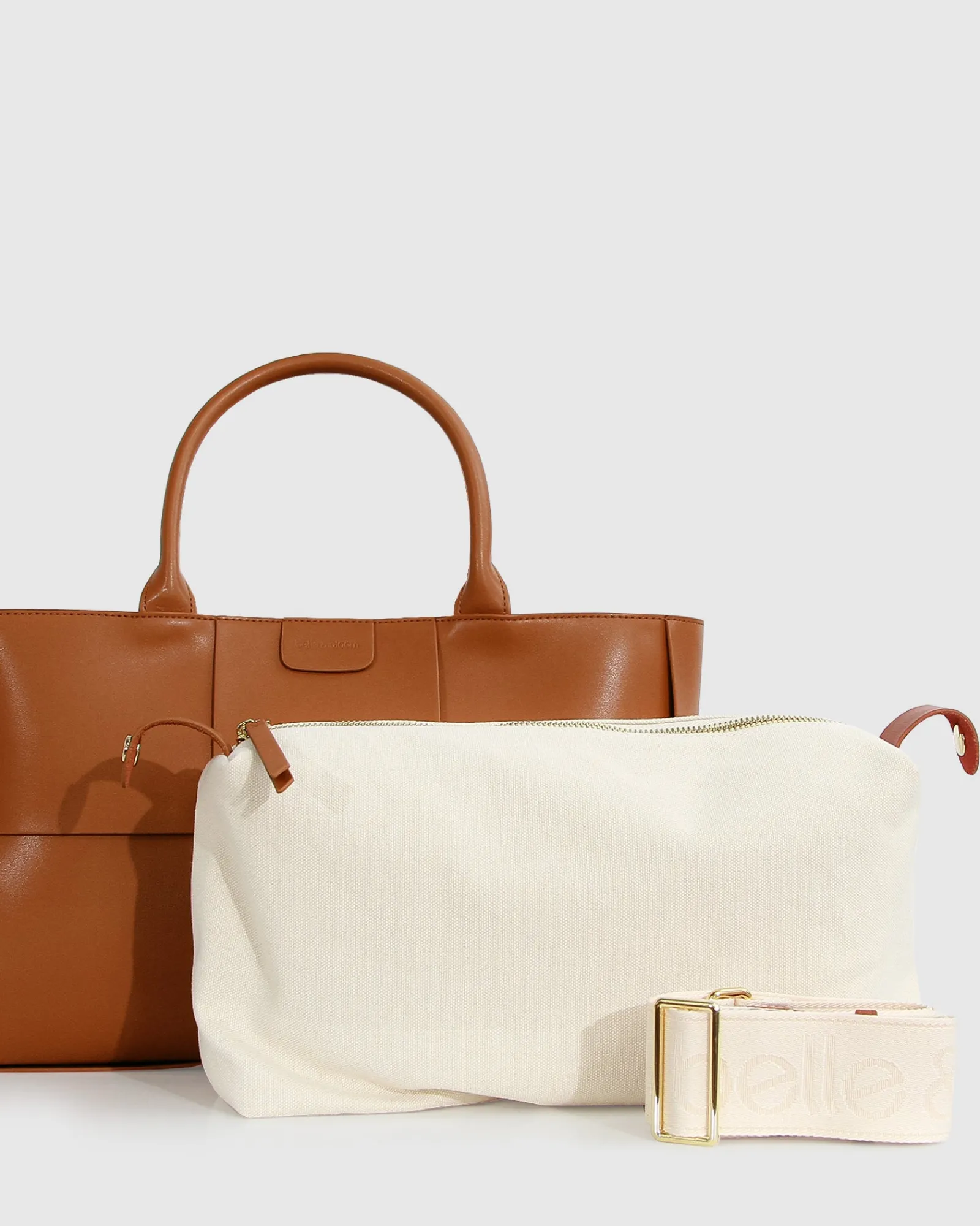 Online Belle & Bloom Long Way Home Woven Tote - Camel