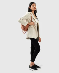 Outlet Belle & Bloom Love & Mercy Striped Blazer - Beige