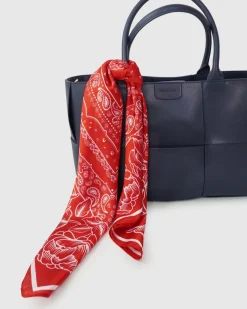 Hot Belle & Bloom Love Not War Fashion Scarf - Red