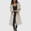 Sale Belle & Bloom Manhattan Cropped Trench - Sand