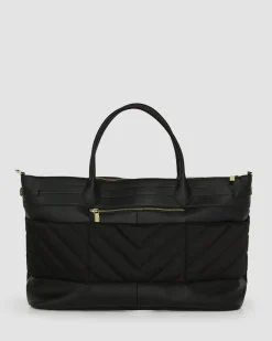 Fashion Belle & Bloom Meet Me in Paris Weekender Bag - Black