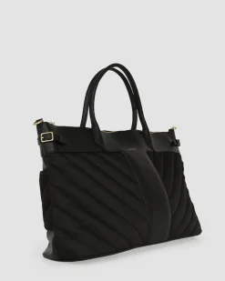 Fashion Belle & Bloom Meet Me in Paris Weekender Bag - Black