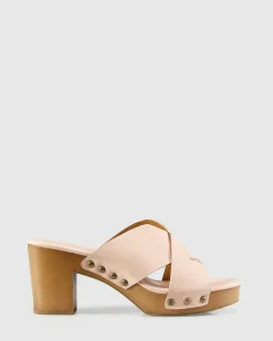 Hot Belle & Bloom Midtown Clog Mule - Blush