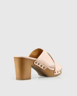 Hot Belle & Bloom Midtown Clog Mule - Blush