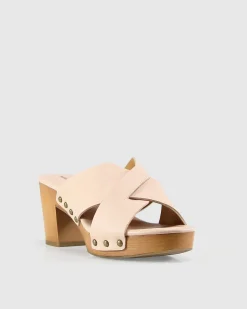Hot Belle & Bloom Midtown Clog Mule - Blush