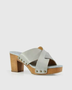 Online Belle & Bloom Midtown Clog Mule - Stonewash Blue StonewashBlue