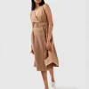 Fashion Belle & Bloom Miss Independence Midi Dress - Camel