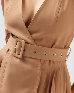 Fashion Belle & Bloom Miss Independence Midi Dress - Camel