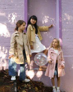 Discount Belle & Bloom Miss Sunshine Trench Coat - Blush Pink BlushPink