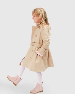 Hot Belle & Bloom Miss Sunshine Trench Coat - Camel