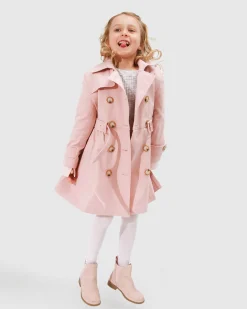 Discount Belle & Bloom Miss Sunshine Trench Coat - Blush Pink BlushPink