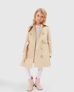 Hot Belle & Bloom Miss Sunshine Trench Coat - Camel