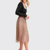 New Belle & Bloom Mixed Feeling Reversible Skirt - Khaki