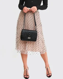 Online Belle & Bloom Mixed Feeling Reversible Skirt - Beige