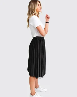 Sale Belle & Bloom Mixed Feeling Reversible Skirt - Black