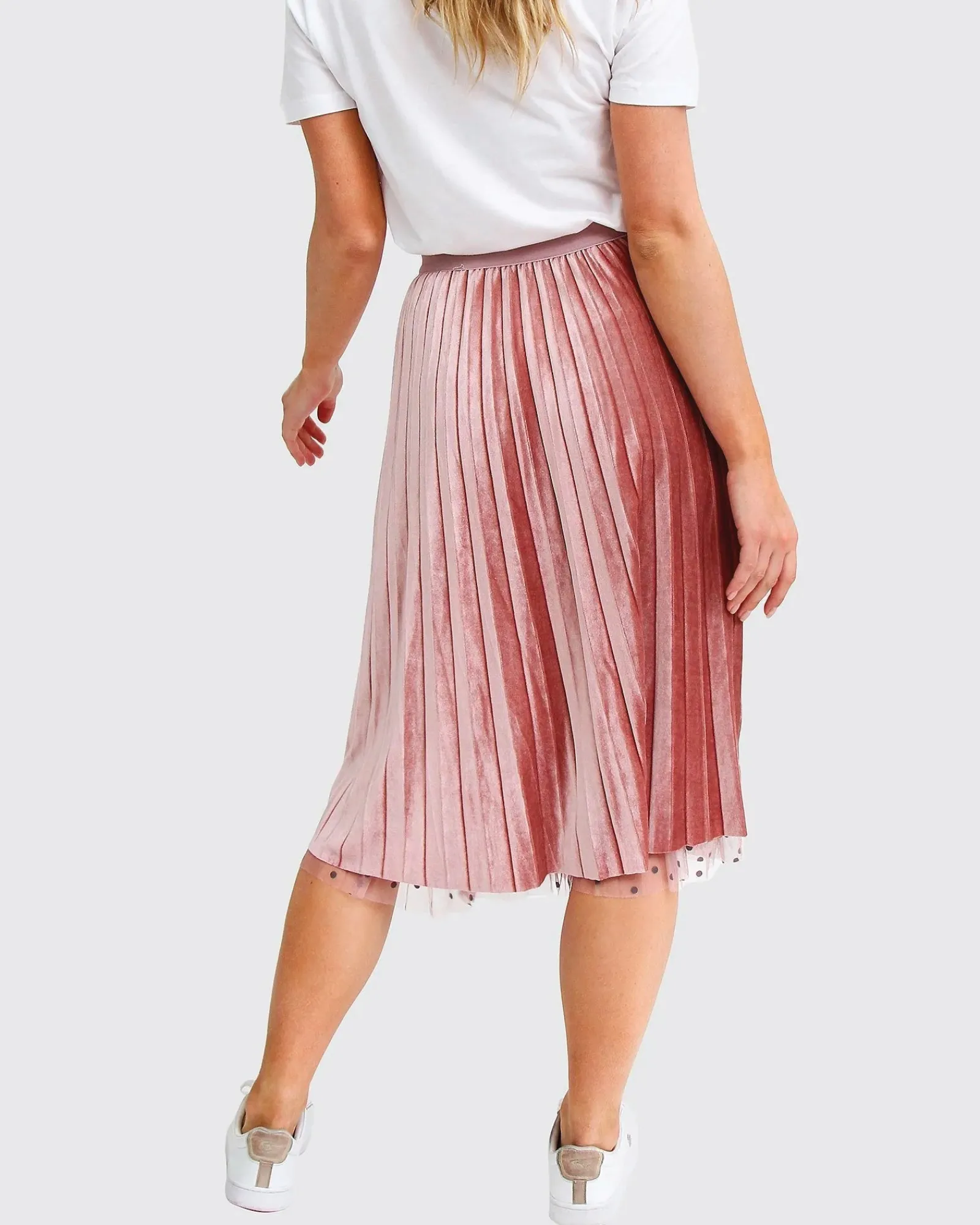 Clearance Belle & Bloom Mixed Feeling Reversible Skirt - Pink