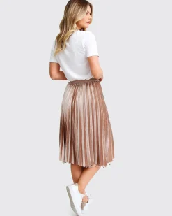 New Belle & Bloom Mixed Feeling Reversible Skirt - Khaki