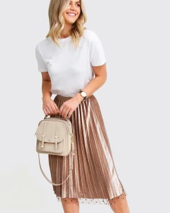 New Belle & Bloom Mixed Feeling Reversible Skirt - Khaki
