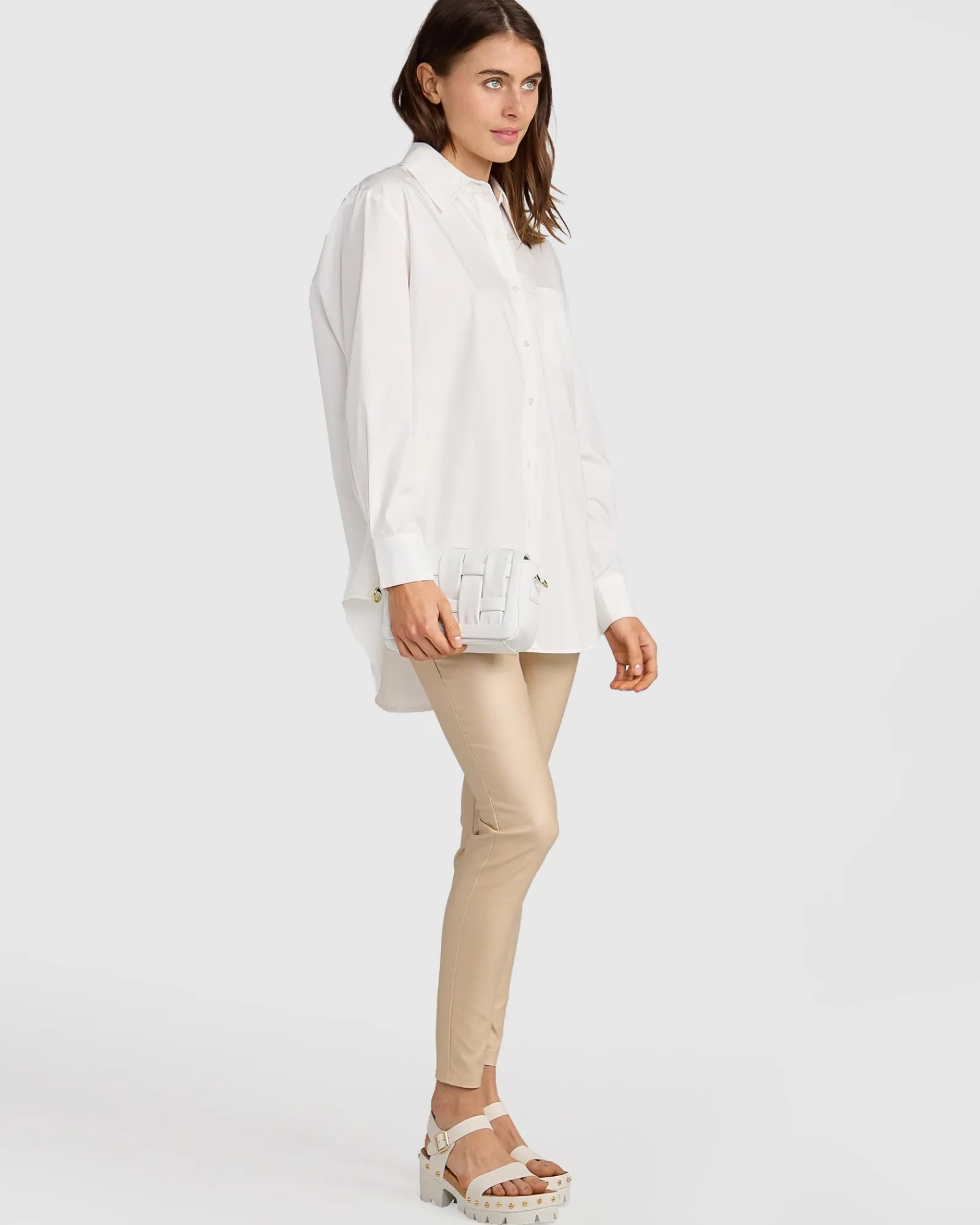 Clearance Belle & Bloom My Girl Oversized Shirt - White