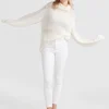 New Belle & Bloom Nevermind Sheer Panelled Knit - Cream